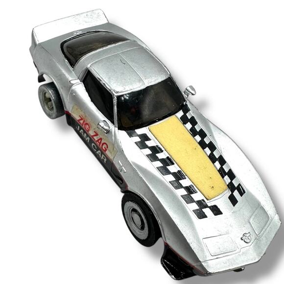 Vintage TCR 1979 Ideal Zig Zag Corvette Super Jam Car Slot Car 1:64 HO Scale - Picture 1 of 11